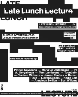 Beeld online poster Late Lunch Lecture 24